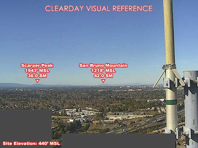 Carol Drive Santa Clara, NorthWest view on a clear day