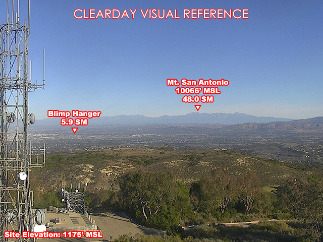 Signal Peak, North view on a clear day