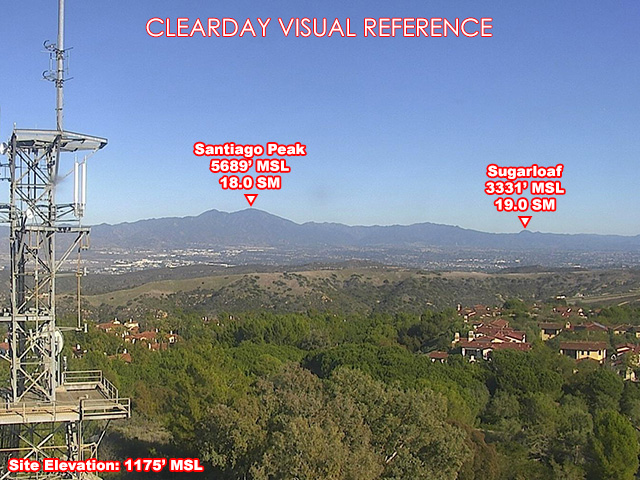 Signal Peak, East view on a clear day