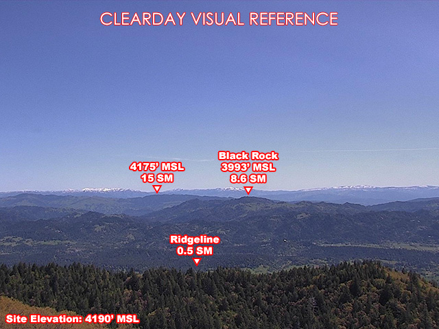 Laytonville, East view on a clear day