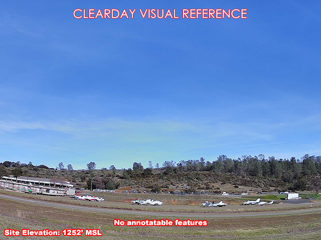 Cameron Park Airport, NorthEast view on a clear day