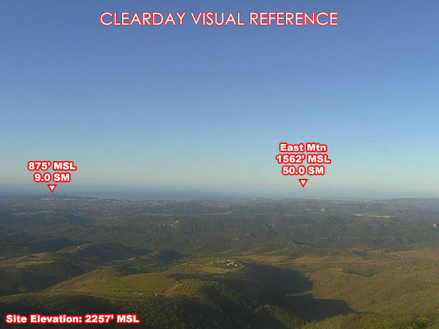 Talega, SouthWest view on a clear day