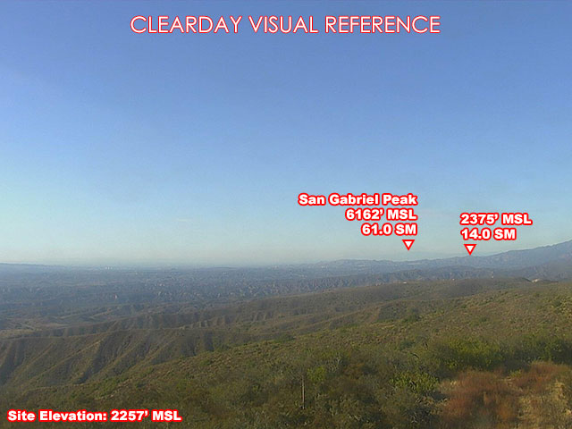 Talega, NorthWest view on a clear day