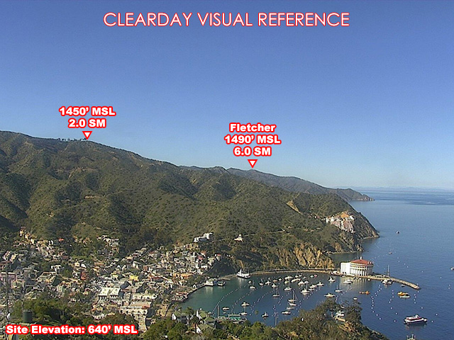 Avalon, NorthWest view on a clear day