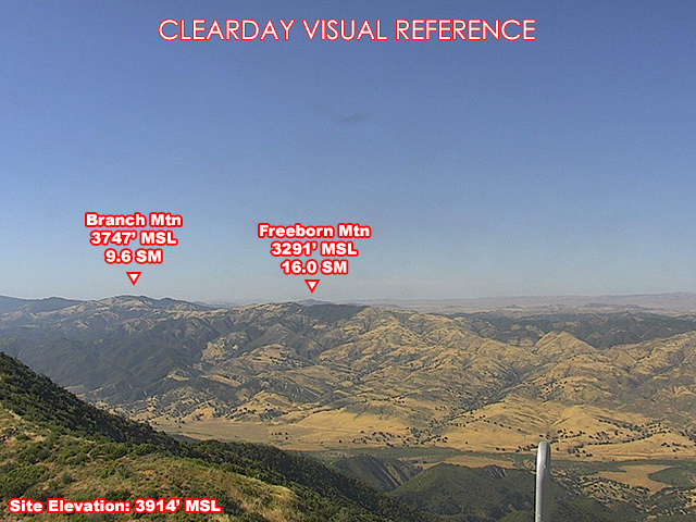 Plowshare Peak, North view on a clear day