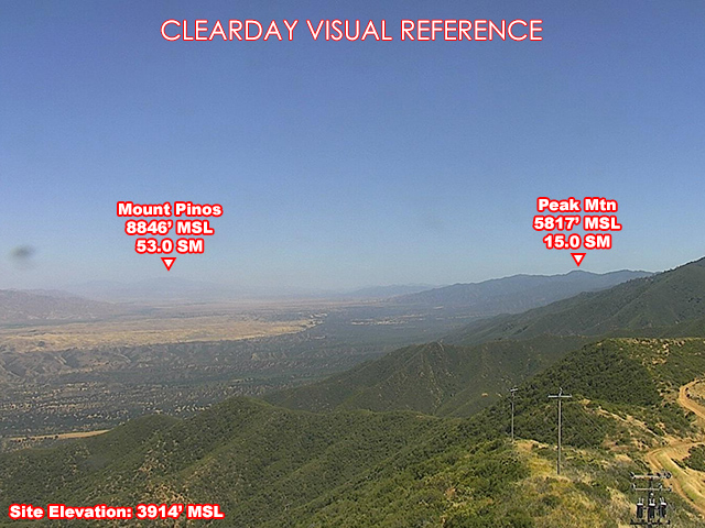 Plowshare Peak, SouthEast view on a clear day