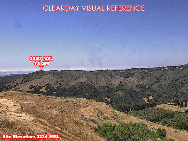 Halls Ridge, North view on a clear day