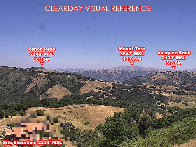 Halls Ridge, NorthEast view on a clear day