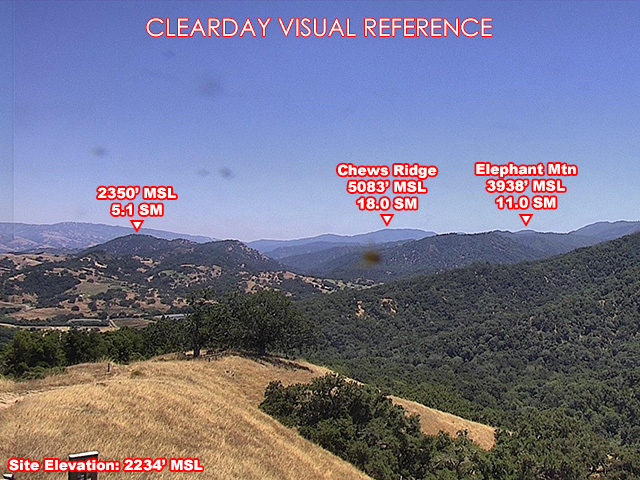 Halls Ridge, SouthEast view on a clear day