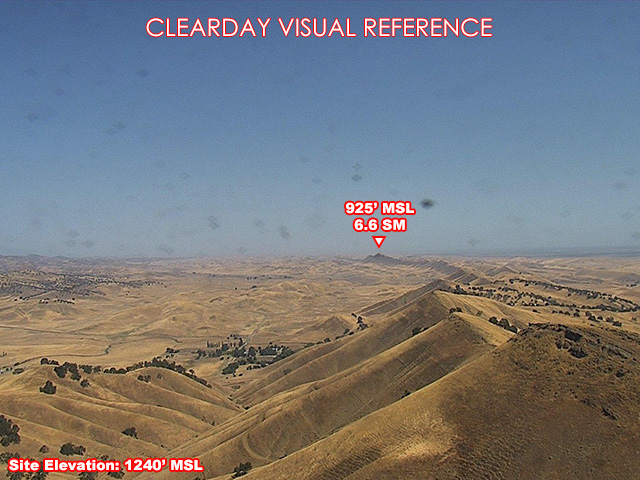 Sites, North view on a clear day