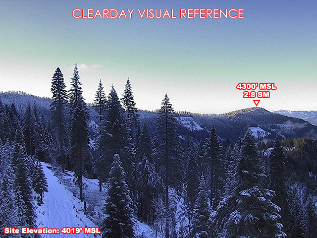 Girard Ridge, South view on a clear day