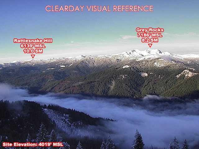 Girard Ridge, West view on a clear day