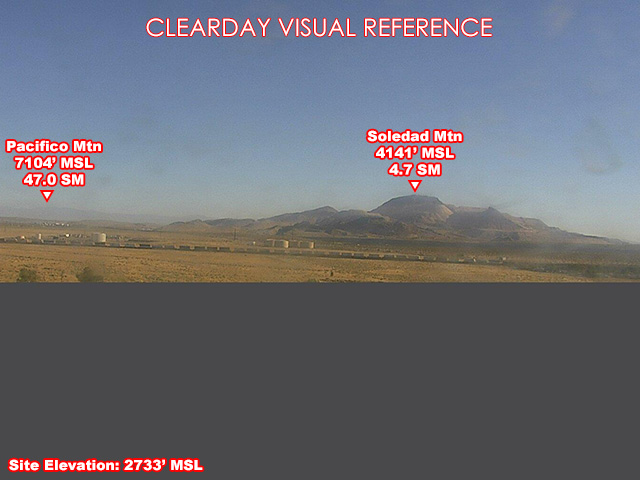 Mojave Air and Space Port, South view on a clear day