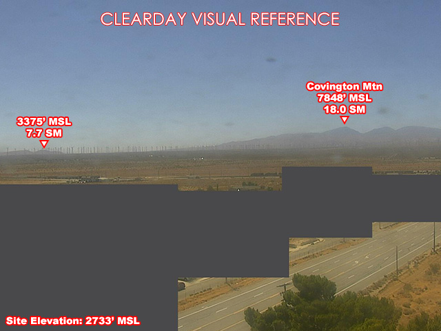 Mojave Air and Space Port, West view on a clear day