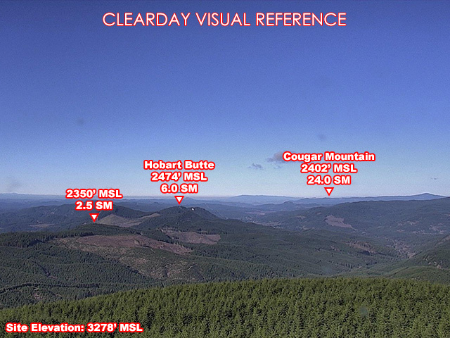 Harness Mtn, North view on a clear day