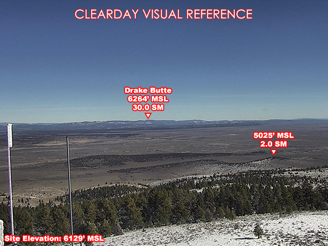 Pine Mtn, NorthEast view on a clear day