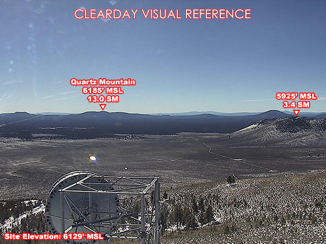 Pine Mtn, East view on a clear day