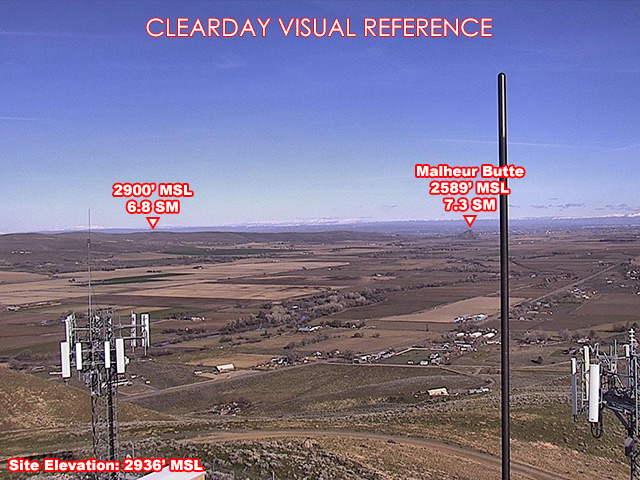 Rhinehart Butte, NorthEast view on a clear day