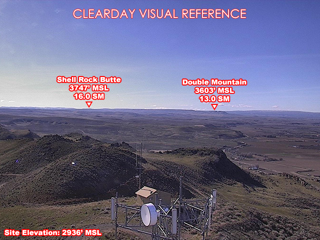 Rhinehart Butte, South view on a clear day