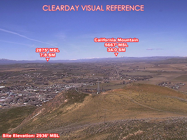 Rhinehart Butte, NorthWest view on a clear day