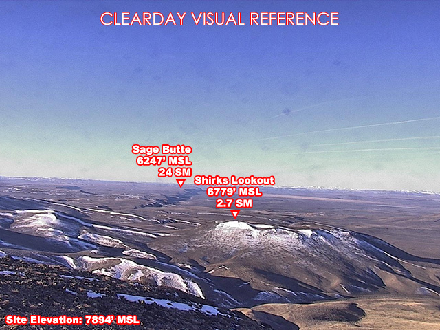 Beaty Butte, South view on a clear day