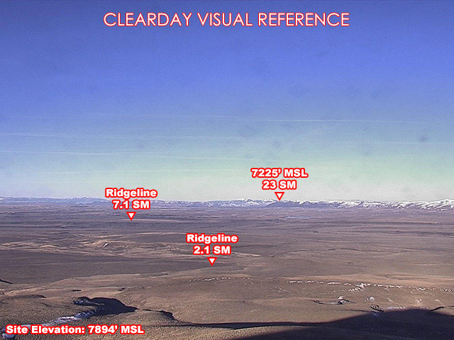 Beaty Butte, West view on a clear day