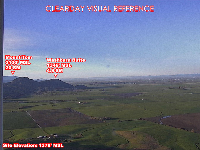 Peterson Butte, SouthWest view on a clear day