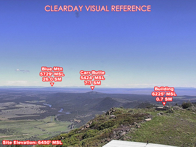 Bryant Mtn, SouthEast view on a clear day