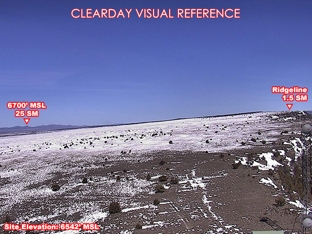 Fish Creek Rim, North view on a clear day