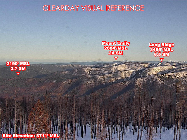 Wild Frontier, NorthWest view on a clear day