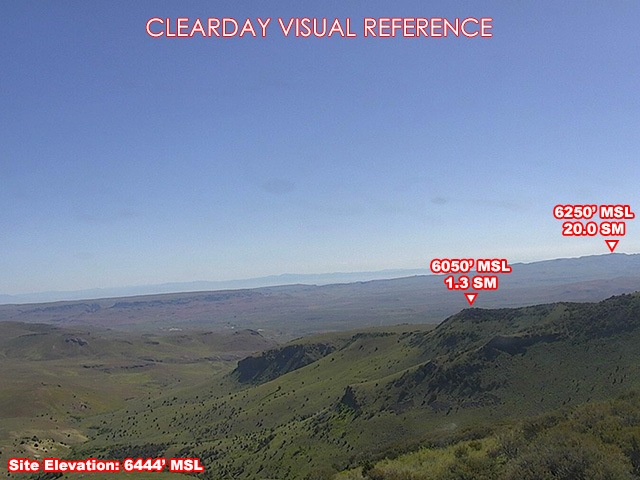 Mahogany, NorthEast view on a clear day