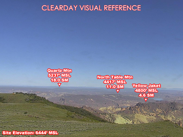 Mahogany, NorthWest view on a clear day