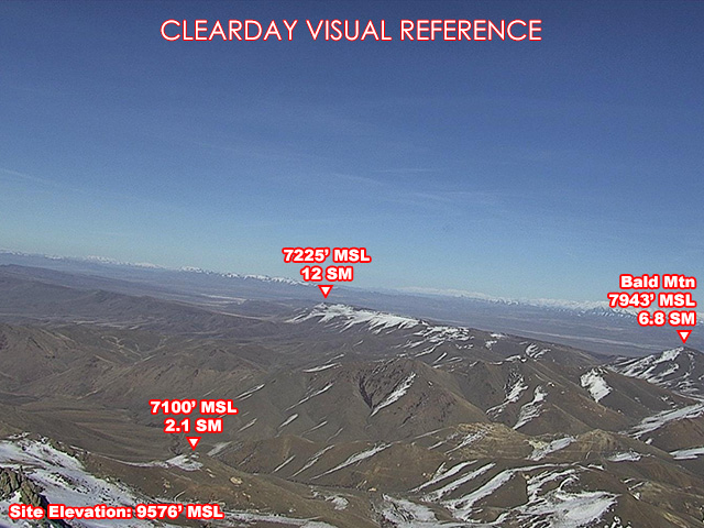Mt Lewis, NorthEast view on a clear day