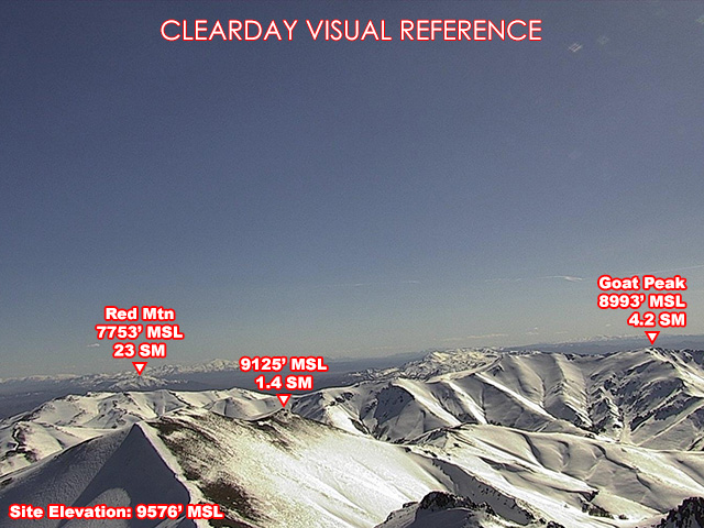 Mt Lewis, South view on a clear day