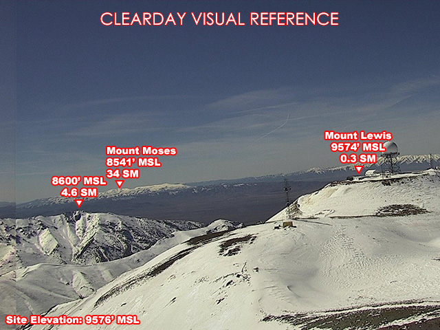Mt Lewis, West view on a clear day