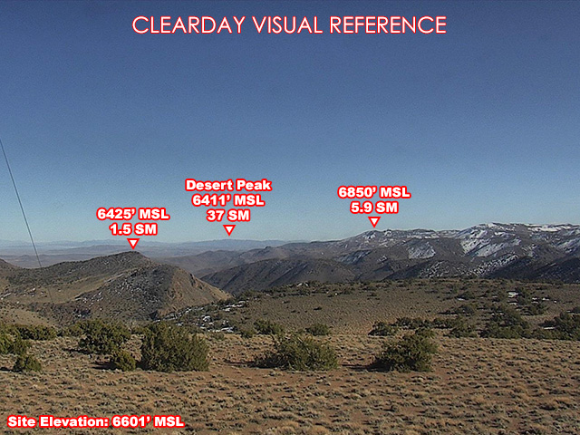 Eagle Peak, SouthEast view on a clear day