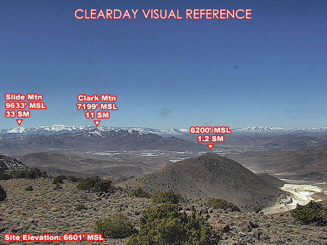 Eagle Peak, West view on a clear day