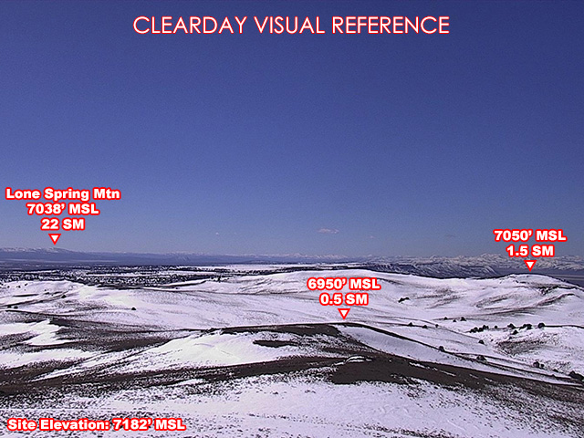 Yellow Peak, South view on a clear day
