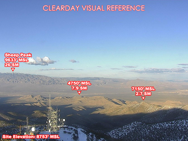 Angel Peak, NorthEast view on a clear day