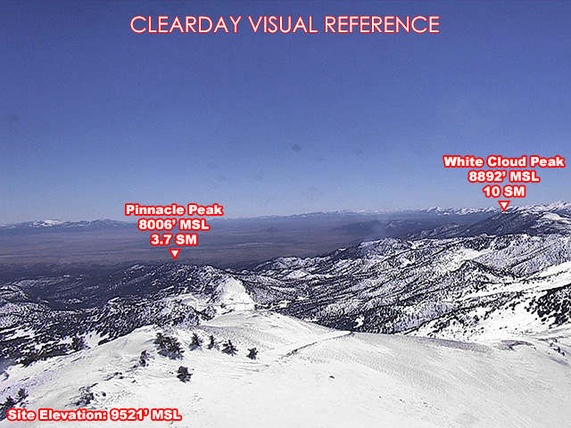 Prospect Peak, South view on a clear day