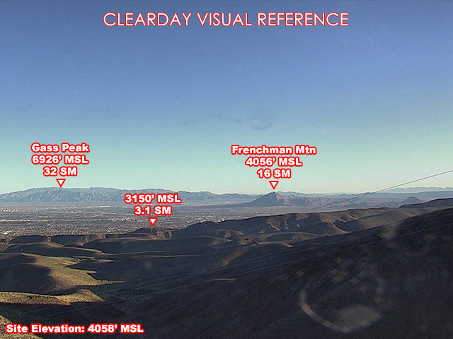 Black Mtn, North view on a clear day