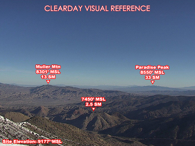 Pilot Peak, North view on a clear day