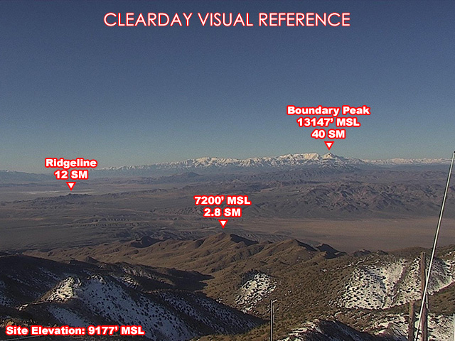Pilot Peak, South view on a clear day
