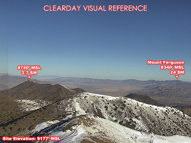 Pilot Peak, NorthWest view on a clear day