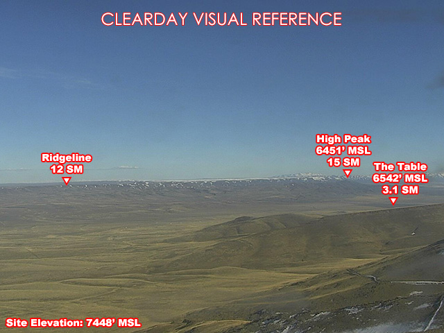 Blue Mtn, SouthEast view on a clear day
