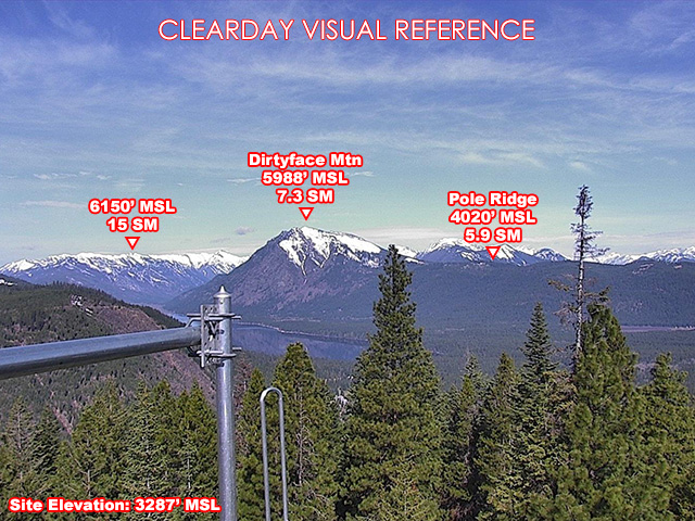 Natapoc Ridge, NorthWest view on a clear day