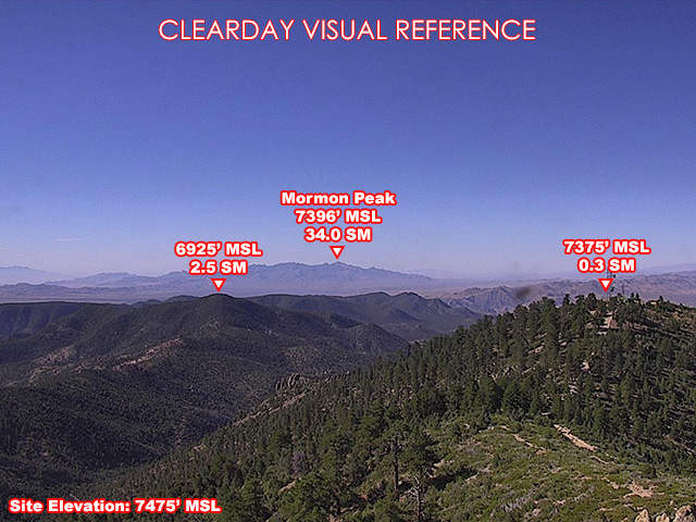 Ella Mtn, South view on a clear day