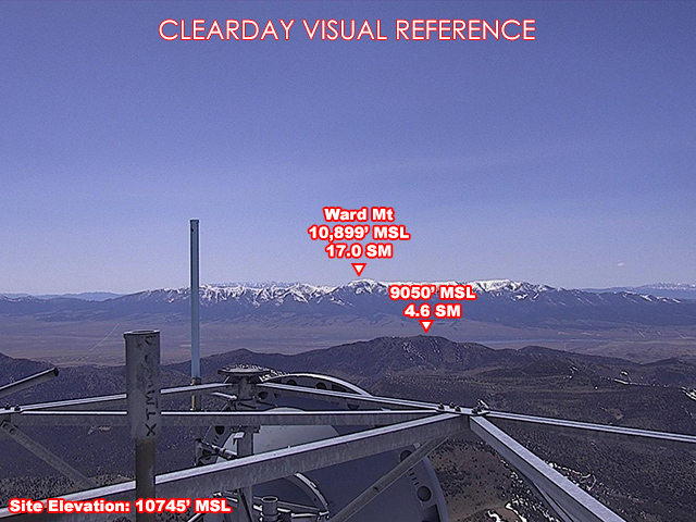 Cave Mtn, West view on a clear day