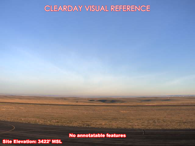 Shelby Airport, North view on a clear day