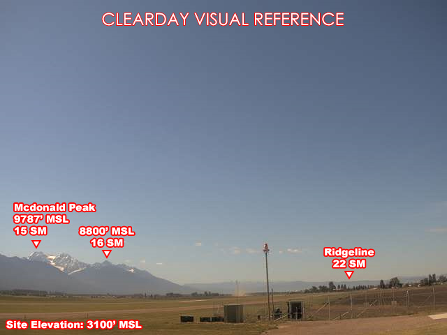 Ronan Airport, South view on a clear day